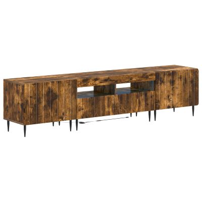 vidaXL 5-dielny LED TV kabinet Dymový dub Kompozitné drevo