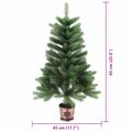 vidaXL Vianočný stromček s 150 LED-i so stojanom Zelená 65 cm PE