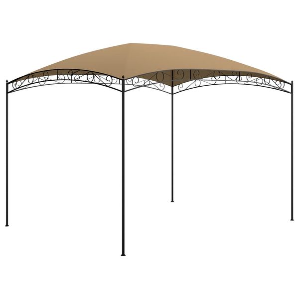 vidaXL Altánok 3x4x2,65 m sivohnedý 180 g/m²