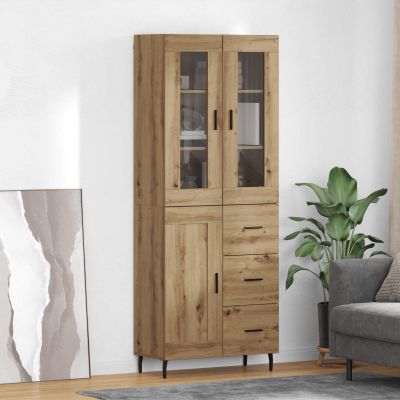 vidaXL Highboard 2 pcs Remeselný dub 69,5 x 34 x 180 cm