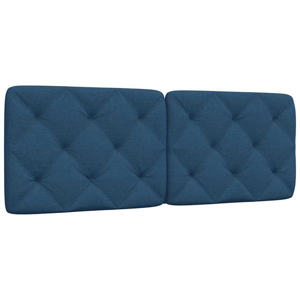 vidaXL Vankúš na čelo postele modrý 120 cm látka