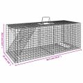 vidaXL Pasca na zvieratá 64,5x25x26,5 cm pozinkované železo