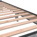 vidaXL Posteľný rám sivý sonoma 90x200 cm kompozitné drevo a kov