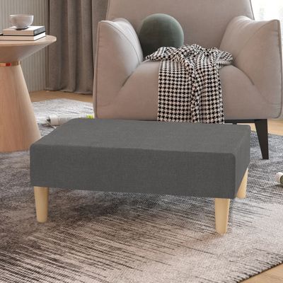 vidaXL Podnožka bledosivá 78x56x32 cm látková