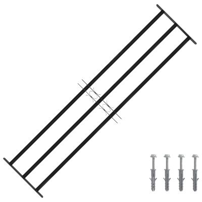 vidaXL Mriežka okna 174 x 45 cm Oceľ s práškovou povrchovou úpravou