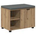 vidaXL Predsieňová lavica Remeselný Dub 60 x 38 x 46 cm