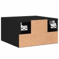 vidaXL Nástenné nočné stolíky 2 ks čierne 35x35x20 cm