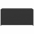 vidaXL Záhradný úložný box čierny 120x50x60 cm polyratanový