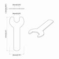 vidaXL Spanner 12 ks Strieborná 10 mm Železo
