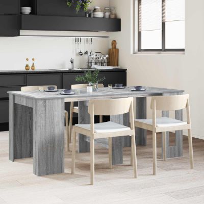 vidaXL Jedálenský stôl 180 x 85 x 75 cm Kompozitné drevo Sivý Sonoma