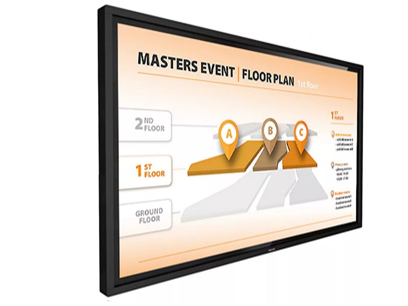 43'' D-LED Philips 43BDL3452T-UHD, IPS, 400c, IR, 18/7