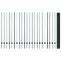 vidaXL Zvarené pletivo s podperami 50 x 1,5 m PVC potiahnutá oceľ