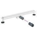 vidaXL 2 v 1 sprchový odtok Strieborná 80 cm Nerezová oceľ 304