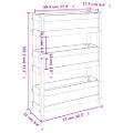 vidaXL Kvetináč medovo-hnedý 77x25x104,5 cm borovicový masív