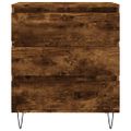 vidaXL Komoda dymový dub 60x35x70 cm spracované drevo