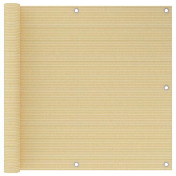 vidaXL Balkónová markíza béžová 90x300 cm HDPE