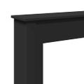 vidaXL Obloženie krbu čierne 75x20x87,5 cm kompozitné drevo