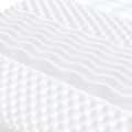 vidaXL Rozkladacia denná posteľ s matracmi modrá 90x200 cm zamat