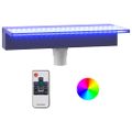 vidaXL Vodopádový prepad s RGB LED diódami akryl 45 cm