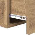 vidaXL Nočný stolík 35 x 35 x 20 cm Kompozitné drevo dub artisan