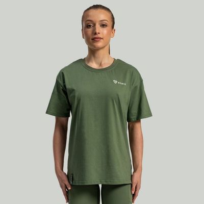 Dámske tričko Lunar Oversized Cedar Green - STRIX, veľkosť S, veľkosť oblečenia S