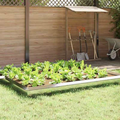 vidaXL Slimáková ohrada 4 ks 100 x 3,5 x 25 cm Nehrdzavejúca oceľ