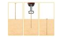 Tesárske vruty do dreva tanierové M8x100mm Torx A1, 50ks WCT-08100 Tesařské vruty do dřeva talířové M8x100mm Torx A1, 50ks WCT-08100