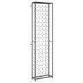 vidaXL Stojan na víno na 95 fliaš čierny 54x18x200 cm kované železo