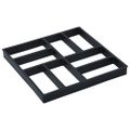 vidaXL Forma na chodník 2 ks 40x40x4 cm plast