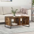 vidaXL Konferenčný stolík Dymová dub 80 x 50 x 40 cm Kompozitné drevo