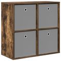 vidaXL Servírovacia skriňa Dymová dub 68,5 x 32 x 67 cm