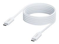 Vision - USB kabel - USB-C (M) do USB-C (M) - USB 3.2 Gen 1 - 3 A - 2 m - podpora režimu DP Alt - bílá