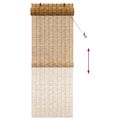 vidaXL Roleta Hnedá 80 x 220 cm Rákosie