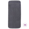 vidaXL Plážové uteráky 6 ks antracitové 60x135 cm látka 400 GSM