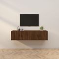 vidaXL Nástenné TV skrinky 2 ks hnedý dub sonoma 80x34,5x40 cm