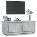 vidaXL Konferenčný stolík betónový sivý 102x50x44 cm spracované drevo