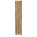 vidaXL Highboard Remeselný dub 69,5 x 32,5 x 180 cm Kompozitné drevo