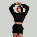Dámska mikina Lunar Cropped Black - STRIX, veľkosť L, veľkosť oblečenia L