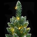 vidaXL Umelý úzky vianočný stromček 150 LED 150 cm