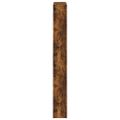 vidaXL Botník so zrkadlom 4-poschodový dymový dub 63x17x134 cm