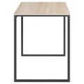 vidaXL Počítačový stôl čierny a dubový 110x60x73 cm drevotrieska