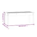 vidaXL Záhradná lavica medovohnedá 109x44x45 cm masívna borovica