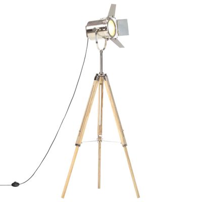 vidaXL Lampa na statíve, mangový masív 140 cm