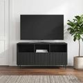 vidaXL TV skrinka Čierna 102 x 34,5 x 50 cm Kompozitné drevo