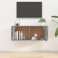 vidaXL Nástenná TV skrinka dub sonoma 100x34,5x40 cm