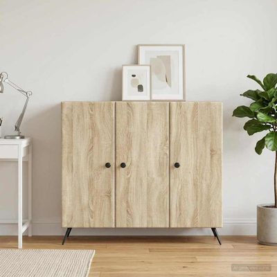 vidaXL Servírovacia skriňa Dub sonoma 89 x 34,5 x 80 cm