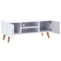 vidaXL TV skrinka biela 120x40x46 cm MDF