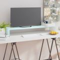 vidaXL TV stojan/stojan pod monitor, sklo, zelený 100x30x13 cm