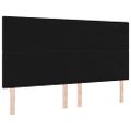 vidaXL LED hlavová doska s LED pásikmi Čierny 180 cm látka