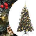 vidaXL Umelý vianočný stromček Zelená 120 cm PVC, plast a oceľ